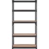 VEVOR Storage Shelving Unit, 5-Tier Adjustable, 2000 lbs Capacity, Heavy Duty Garage Shelves Metal Organizer Utility Rack, Black, 30" L x 12" W x 60"