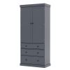 [Assembly Video Provided]TOPMAX 77inch Farmhouse Kitchen Pantry, Freestanding Tall Cupboard Storage Cabinet with 3 Adjustable Shelves, 8 Door Shelves,