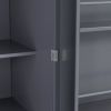 [Assembly Video Provided]TOPMAX 77inch Farmhouse Kitchen Pantry, Freestanding Tall Cupboard Storage Cabinet with 3 Adjustable Shelves, 8 Door Shelves,