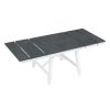 TREXM 6-Piece Classic Dining Table Set, Rectangular Extendable Dining Table with two 12"W Removable Leaves and 4 Upholstered Chairs & 1 Bench for Dini