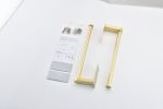 2 Pack Paper Towel Holder Wall Mount, Brushed gold Paper Towel Holder Under Cabinet, Self Adhesive Paper Towel Holders, Kitchen Towel Holder for Kitch
