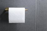 2 Pack Paper Towel Holder Wall Mount, Brushed gold Paper Towel Holder Under Cabinet, Self Adhesive Paper Towel Holders, Kitchen Towel Holder for Kitch