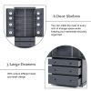 [Assembly Video Provided]TOPMAX 77inch Farmhouse Kitchen Pantry, Freestanding Tall Cupboard Storage Cabinet with 3 Adjustable Shelves, 8 Door Shelves,