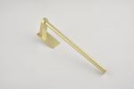 2 Pack Paper Towel Holder Wall Mount, Brushed gold Paper Towel Holder Under Cabinet, Self Adhesive Paper Towel Holders, Kitchen Towel Holder for Kitch