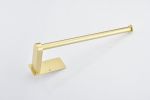 2 Pack Paper Towel Holder Wall Mount, Brushed gold Paper Towel Holder Under Cabinet, Self Adhesive Paper Towel Holders, Kitchen Towel Holder for Kitch