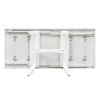 TREXM 6-Piece Classic Dining Table Set, Rectangular Extendable Dining Table with two 12"W Removable Leaves and 4 Upholstered Chairs & 1 Bench for Dini