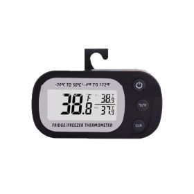 Refrigerator Thermometer Crawler Pet Electronic Thermometer (Color: Black)